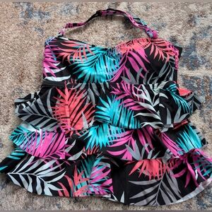 Island Escape Tankini Top Size 12